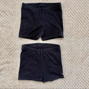 Toddler girls 4T dance biker gymnastics shorts bundle